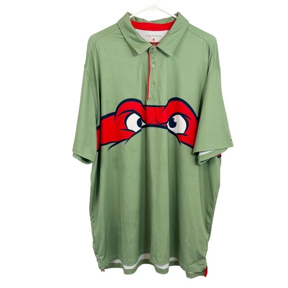 Nickelodeon x RSVLTS Teenage Mutant Ninja Turtles Raphael Polo Shirt - Size 2XL - Picture 1 of 7